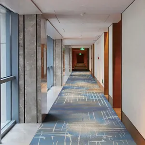 3d printed hotel floral print carpet floor eco-friendly hotel lobby commercial carpet corridor runner carpet