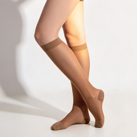 Chaussettes de compression montantes pour femmes, à bout fermé, pour varices, 30-40 mmHg, vente en gros d'usine