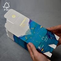 Crème de protection solaire soins de la peau biodégradable FSC personnalisé vide boîtes d'emballage cosmétique en papier emballage avec votre propre logo