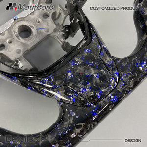 พวงมาลัยคาร์บอนไฟเบอร์แบบฟอร์จ สำหรับ Honda Civic รุ่นที่ 10 Type-R FK8 Si Coupe CR-V EX LX ปี 2016-2021  ปรับแต่งได้ พร้อมไฟ LED อัจฉริยะ - Product Image 4