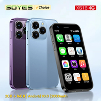Teléfono Inteligente Mini SOYES XS16 4G LTE, Pantalla IPS de 3 Pulgadas, Android 10, 2 GB de RAM, 16 GB de ROM, Cámara de 5 MP, Doble SIM con Play Store