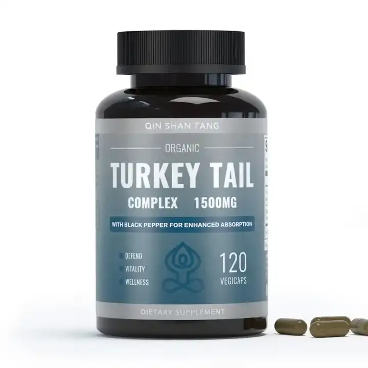 Excelente Qualidade Orgânica Turquia Tail Pills Cogumelo Pó Cápsulas Turquia Tail Extract Powder Capsules