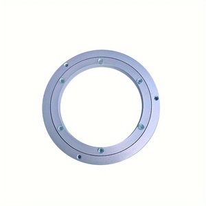 <b>Swivel</b> Plate Aluminum Alloy Rotatable 5 Inch 8 Inch For Glass Wooden Marble Round <b>Table</b> Indoor Use - Product Image 3