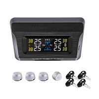 Capteur TPMS universel, type cadran, gonfleur de pneus numérique programmable avec manomètre, 433 MHz, 12 V pour voitures