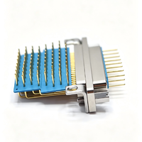 Connecteur mâle rectangulaire d'aviation J30J-74TJW à 74 broches à souder, largement utilisé dans l'aviation et les machines industrielles