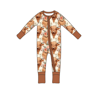Custom Kinderen Lente Kleding 2025 Schattige Johndeer Print Bamboe Pasgeboren Baby Romper - Product Image 4
