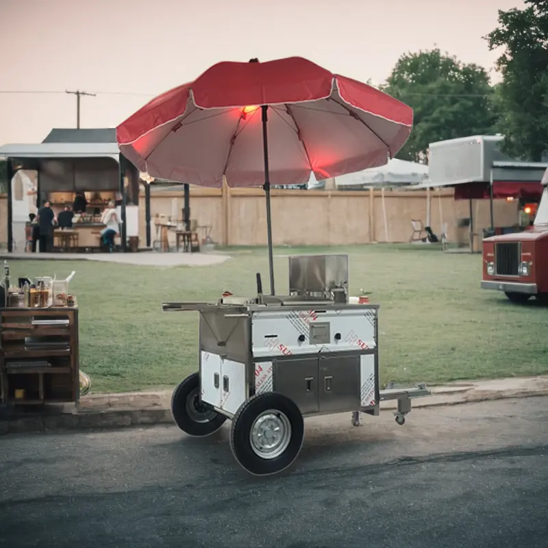 Diepe Volledige Mini Trolley Hotdog Chinese Koffie Elektrische Fiets Kwaliteit Op Maat Gemaakte Hoge Bewegende Concessie Verkoop Hotdog Kar Verkoop