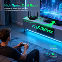 Extensor de Red Wifi de Largo Alcance para Interiores, 1200Mbps, 2.4GHz, 5G, Amplificador de Señal Inalámbrica, Repetidor Wifi, Router AP, Compatible con LAN