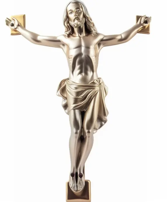 Église chrétienne personnalisée artisanat en métal croix en pierre Seigneur 3D Jésus-Christ, croix debout pour la décoration de l'église