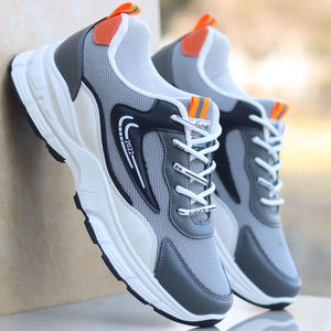 Yaz moda yeni tasarım erkek koşu erkekler için spor ayakkabı Pu Mesh nefes Sneakers - Product Image 3