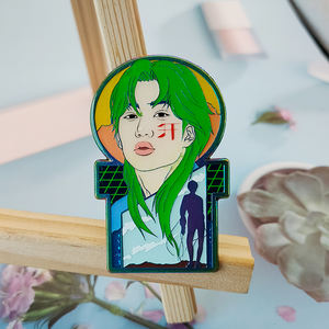 Çin Üreticisi OEM Karikatür Sert Mineli Rozet Gül Altın Metal Yaka Mineli Rozeti - Product Image 5