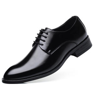 Zapatos Oxford de Vestir para Hombre, de Cuero Genuino de Alta Calidad, con Punta Cuadrada, Estilo Británico, Antideslizantes, para Bodas - Product Image 5