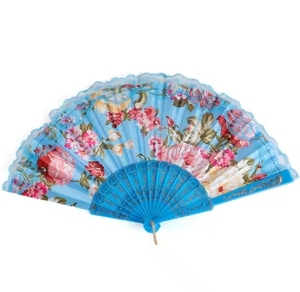 Abanico Plegable Chino de Plástico Hecho a Mano, Nuevo Estilo, Recuerdo de Boda y Decoración para Fiestas de Graduación con Encaje y Patrón Pintado a Mano, Bolsa Incluida - Product Image 4
