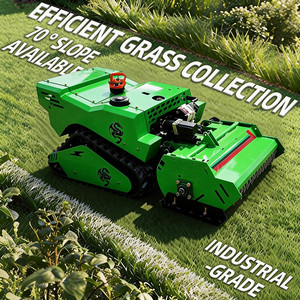 เครื่องตัดหญ้าแบบรีโมทคอนโทรล GPS ไร้คนขับ ได้รับการรับรองมาตรฐาน CE - Product Image 1