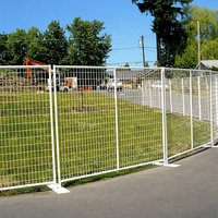 Panneaux de clôture en treillis soudé en acier galvanisé pour la séparation des entrepôts