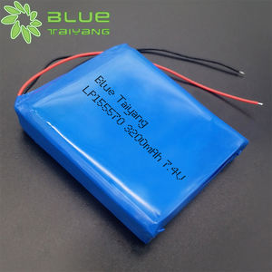 Mavi Taiyang LP155570 şarj edilebilir lityum iyon batarya paket 7.4v 3200mah 3500mah 3600mah Li Po pil - Product Image 1