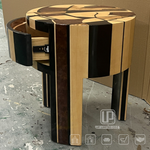 Nouvelle Arrivée Table de Chevet Simple en Bois Massif avec Commode Meuble de Chevet Luxe Rétro Grainé - Product Image 5