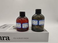 Flacon de pulvérisation orale en plastique ambré Chunky 80ml Désodorisant de parfum Distributeur de toner pour le visage Hydratant pour le corps Flacon de pulvérisation pour les cheveux