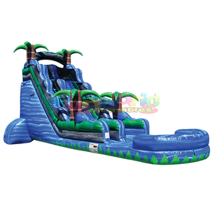 Palm tree all'aperto cortile acquascivolo in pvc jumper buttafuori tropicale asciutto scivolo gonfiabile per adulti in <span class=keywords><strong>vendita</strong></span> - Product Image 5