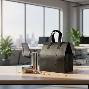 Sac isotherme noir durable pour la livraison de nourriture, sac isotherme personnalisé pour la livraison de boissons - Product Image 1