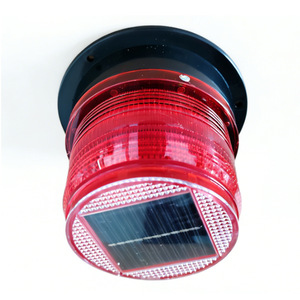 Feu de signalisation solaire LED Pa-036 rouge IP65, portée visuelle 200 m, pour chantier et signalisation d'obstacles routiers - Product Image 2