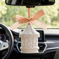 Diffuseur d'huiles essentielles en céramique et porcelaine parfumé pour la maison, désodorisant en plâtre suspendu pour armoire et voiture, vente en gros d'usine