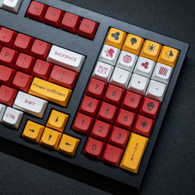XDA Height PBT Thermal Sublimation Key Cap Cartoon Color Customized Retro Ke Sublimation Keycap