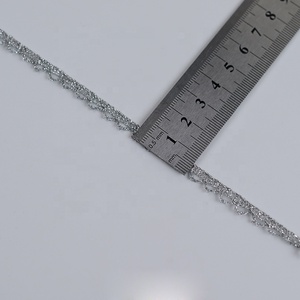 Cinta de encaje trenzada de hilos dorados y plateados de alta calidad, personalizada, venta al por mayor, 2023 - Product Image 6