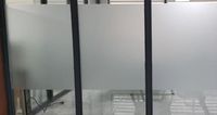 Papier de contact transparent blanc mat autocollant de confidentialité givré chambre salle de bain décoration de la maison film de fenêtre en verre givré