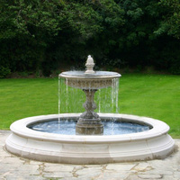 Vente chaude Grande Sculpture Colonne Romaine Statues Marbre Poséidon Jardin Fontaines D'eau Pour La Décoration