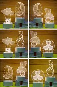 Veilleuse LED 3D Illusion Multicolore Changeante pour Chambre d'Enfant et Bébé - Thème Noël - Product Image 3