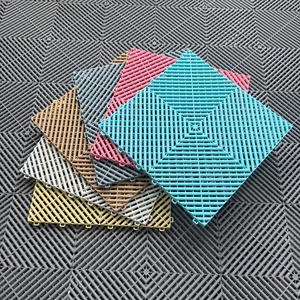 Piastrelle Modulari Incastrabili in Plastica Pavimentazione Rimovibile in Vinile per Design Industriale per Pavimenti di Showroom Auto - Product Image 5