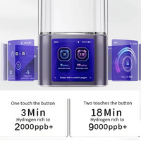 Générateur d'eau hydrogénée 2026, best-seller, 10000ppb, tasse à eau hydrogénée électrique USB, bouteille génératrice d'eau riche en hydrogène 350ml