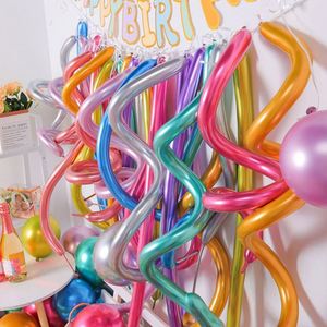 260 Globos Metálicos Cromados para Decoración de Fiestas, Globos de Látex Largos Mágicos para Manualidades con Forma de Animales - Product Image 3