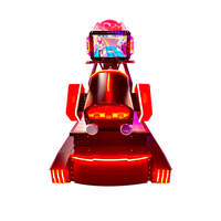 Machine de jeu d'arcade de course de simulateur de moto à pièces populaire amusant en bois et en métal divertissement pour enfants