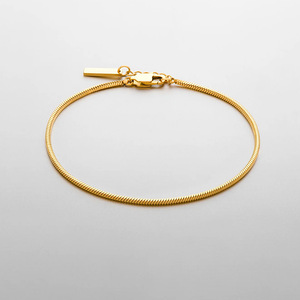 Vendita calda all'ingrosso JY braccialetto placcato in oro minimalista moda catena di serpente da uomo in acciaio inox bracciale per gli uomini gioielli - Product Image 2