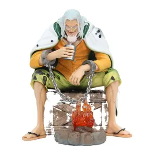 Hot japonais Anime modèle jouet unisexe PVC figurine de Roger Pirates BT assis Silvers Rayleigh feu de camp scène à boire