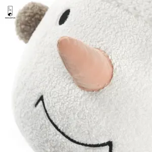 Cabeça de boneco de neve branco com chapéu vermelho almofada de pelúcia ultra macia para decoração de casa