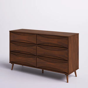 Hot Selling Moderne Bruine Houten Ladekast Eenvoudige Slaapkamer Hout Multi Lade Emmerkast - Product Image 3