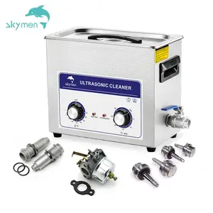 Skymen limpador ultrassônico profissional, limpador ultrassônico 40khz com temporizador digital e aquecedor 110v máquina de limpeza excelente