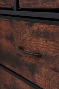 Fly Wood Pine Dresser with 8 Drawers and Storage <b>Cabinet</b> Modern Freestanding Design for Living Room - Product Image 5