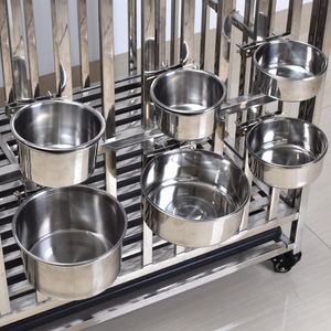 Tigela Suspensa de Aço Inoxidável para Cães e Gatos, Anti-Tombamento, Redonda, para Cães Grandes e Pequenos Animais de Estimação - Product Image 2