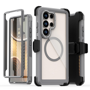 Étui de téléphone antichoc 360 degrés avec clip <span class=keywords><strong>ceinture</strong></span> noir pour <span class=keywords><strong>Samsung</strong></span> S25 ULTRA Étui de téléphone transparent antichoc pour <span class=keywords><strong>Samsung</strong></span> S26 - Product Image 6