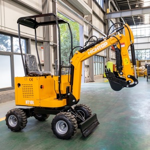 Mini Escavatore Cingolato a Ruote, Macchinario per Movimento Terra, Escavatore Diesel da 1 Tonnellata - Product Image 4