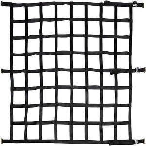Red de carga resistente para camión con hebilla de leva y correa de trinquete de poliéster de 42" x 10" para riel E-Track de caja de camioneta - Product Image 2