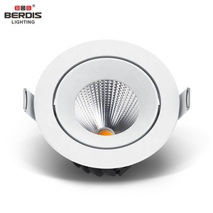 Berdis Bisel 75mm Recorte Redondo Reflector Profundo Antideslumbrante Led Foco COB Ajustable Delgado Radiador Luz de Techo para Carcasa - Product Image 3