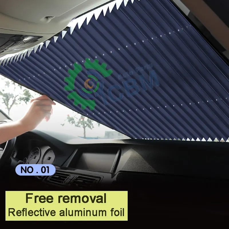 Car Accessories Sun Shade Free Removal UV Sun Visor Car Cover Front Windshield Auto Sunshade