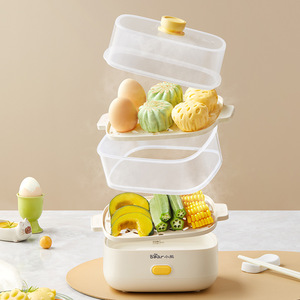 Vaporera eléctrica de doble capa Bear ZDQ-D14T1 con apagado automático para cocinar desayunos - Product Image 3