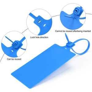 ป้ายผนึกทำจากพลาสติกแท็กกระเป๋าป้ายติดกระเป๋าเดินทางแบบกำหนดได้เองป้ายกำกับการขนส่งแบบปลอดภัยใช้ผูกโลโก้ขนาดใหญ่ได้ - Product Image 5