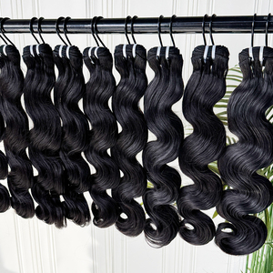 ผมมนุษย์แบบเวฟธรรมชาติ  ดูเป็นธรรมชาติ นุ่มฟู มีเท็กซ์เจอร์  แบบ Double Weft จัดส่งโดยตรง - Product Image 6